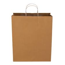 ECO-CRAZE 8x5x11 Kraft Paper Bags - Twisted Handle