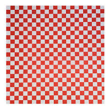 VALUE+ - Checkered Sheets - Red - 14"x14"
