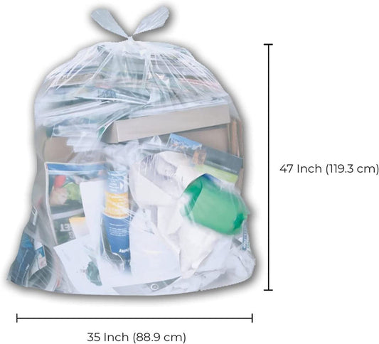 Clear Garbage Bag Extra-Strong 35"x47"