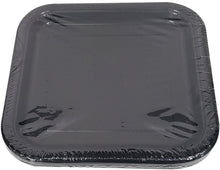 GENERIC SO - Black Solid Square 9" Dinner Plates