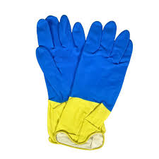 GENERIC - SBS - Natural Latex Gloves - XL - Blue/Yelow