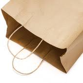 ECO-CRAZE 8x5x11 Kraft Paper Bags - Twisted Handle