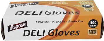 SUNSET - Clear Deli Gloves - Small