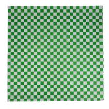 VALUE+ - checkered sheets - Green - 14"x14"