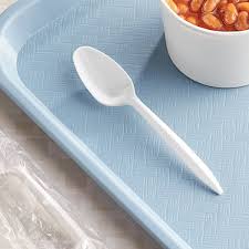 Value+ - Heavy - Plastic Tea Spoons - White - Ind. Wrapped