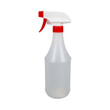 M2 - 32oz Round Spray Bottle w/Red Trigger