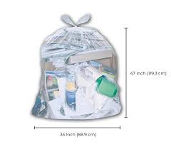 Regular Clear Garbage bag 35 x 47