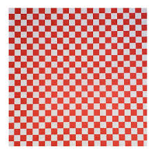 VALUE+ - Checkered Sheets - Red - 14"x14"