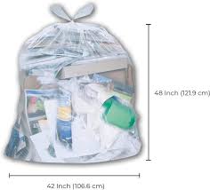 Clear Garbage Bags Extra Strong - 42 x 48 "