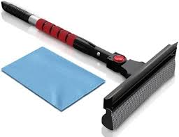 YIWU - 8" Plastic Window Squeegee with Wooden Handle