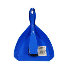 GENERIC - Lobby Dustpan - Blue w/Broom Set