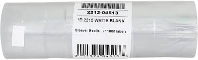 UHD - Price Gun Label - BB - Double Line - White